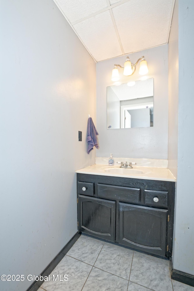 18 Molly White Dr, Coxsackie, NY 12051 - bathroom featuring tile patterned flooring, baseboards, and vanity