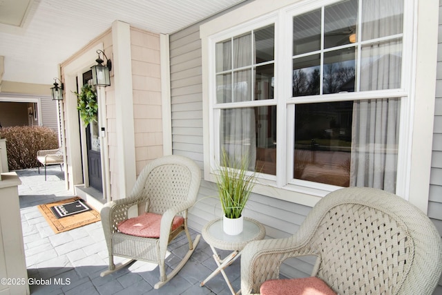 view of patio with covered porch