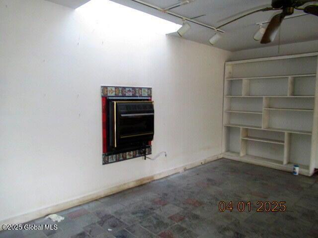 545 Stage Rd, Cambridge, NY 12028 - garage with a ceiling fan