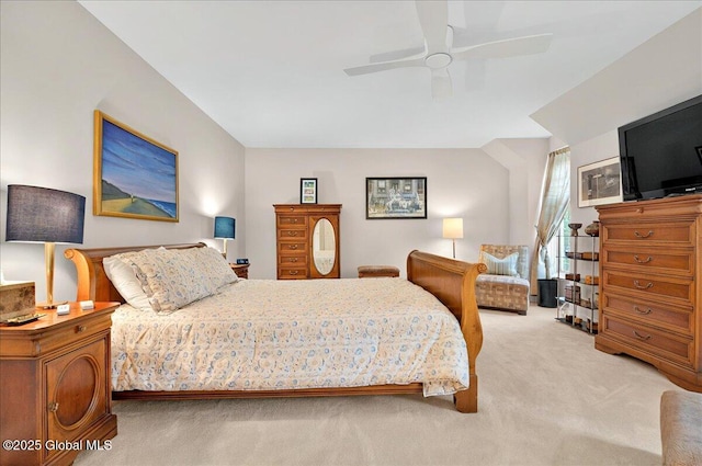 101 E Krumkill Rd, Albany, NY 12208 - bedroom with light colored carpet and ceiling fan