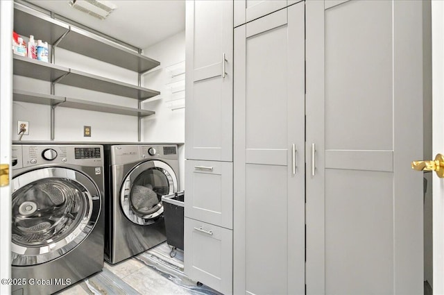 101 E Krumkill Rd, Albany, NY 12208 - laundry room with washer and clothes dryer and cabinet space