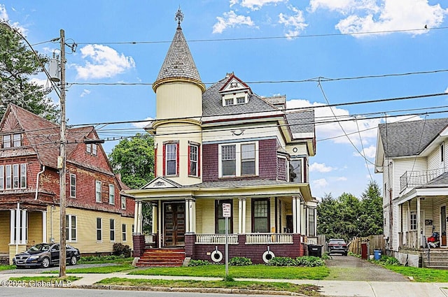 victorian-style house with a porch