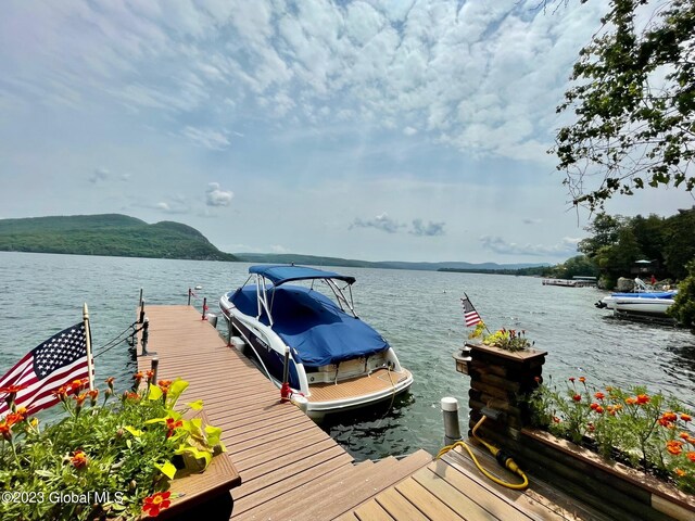 9667 Lake Shore Dr, Hague, NY 12836 - dock featuring a water view