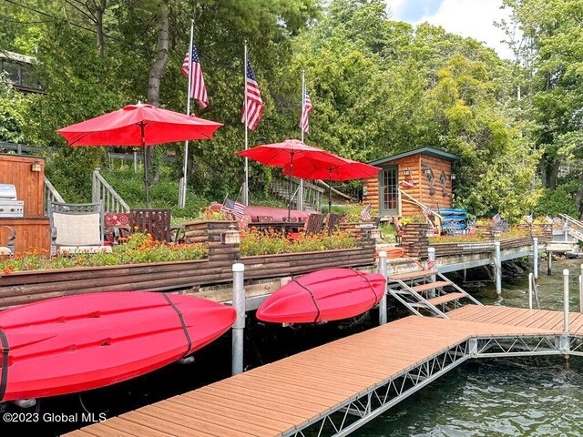 9667 Lake Shore Dr, Hague, NY 12836 - dock with a water view