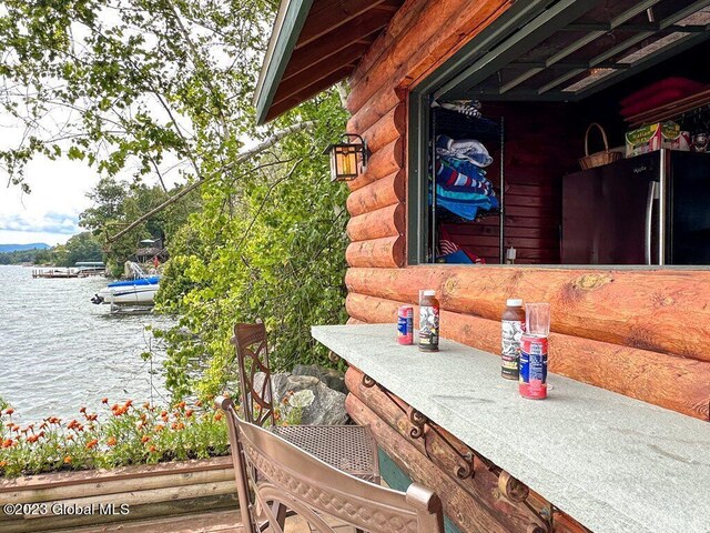 9667 Lake Shore Dr, Hague, NY 12836 - view of side of property with a water view