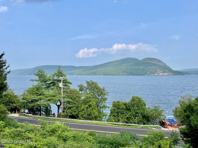9667 Lake Shore Dr, Hague, NY 12836 - water view featuring a mountain backdrop