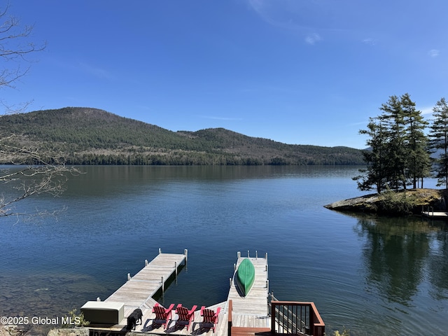 4 Cliffside Dr, Bolton, NY 12814 - dock area with a water and mountain view