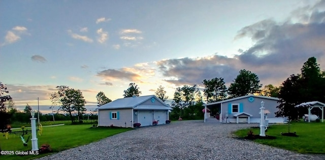 612 Oswegatchie Rd, Palatine, NY 13428 - view of front facade featuring an outdoor structure and a front yard