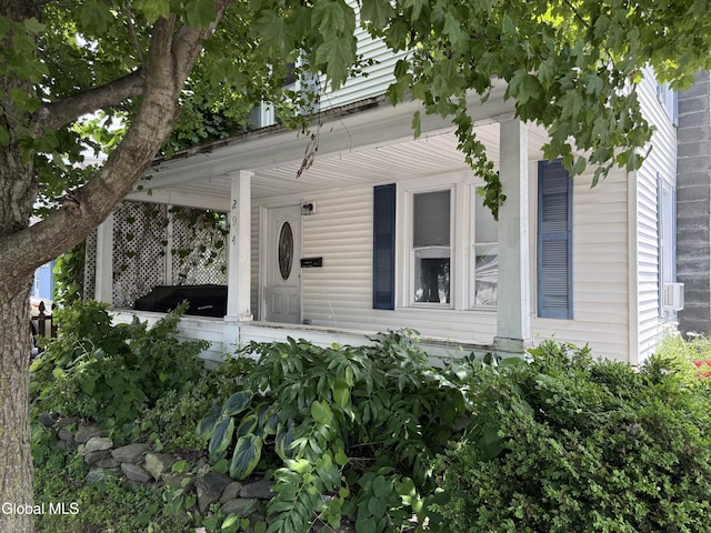 294 Main St, Hudson Falls, NY 12839 - view of front of house with covered porch