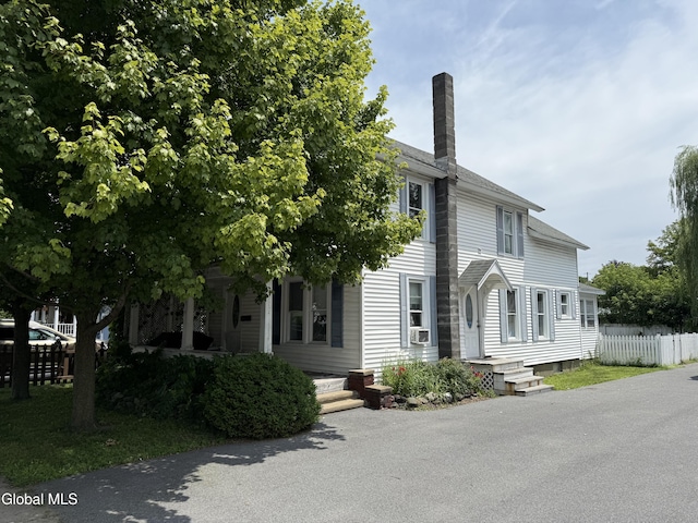 294 Main St, Hudson Falls, NY 12839 - view of front of property featuring a chimney