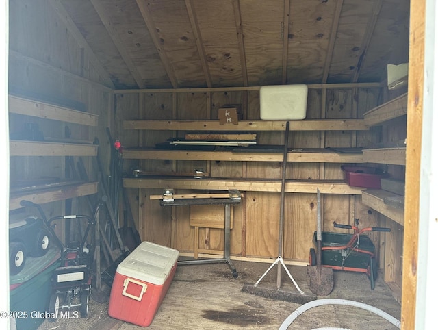 view of storage