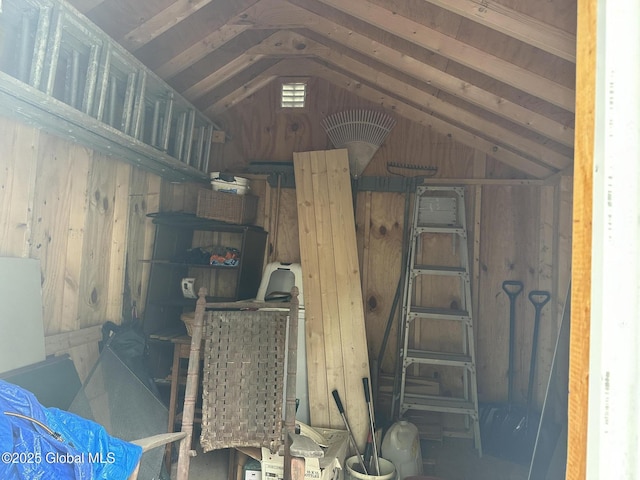 view of storage room