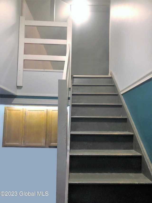 view of staircase