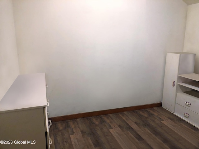 interior space featuring dark wood-type flooring