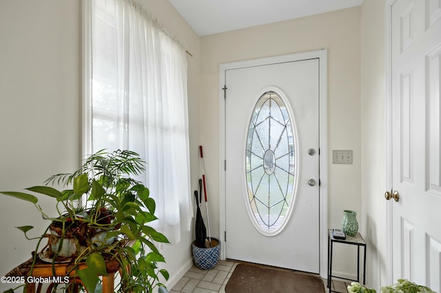 view of entrance foyer