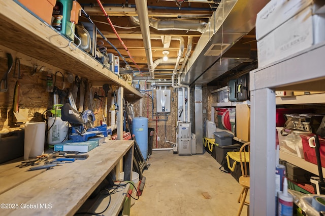 419 Brownell Rd, Malta, NY 12020 - unfinished basement featuring water heater and visible vents