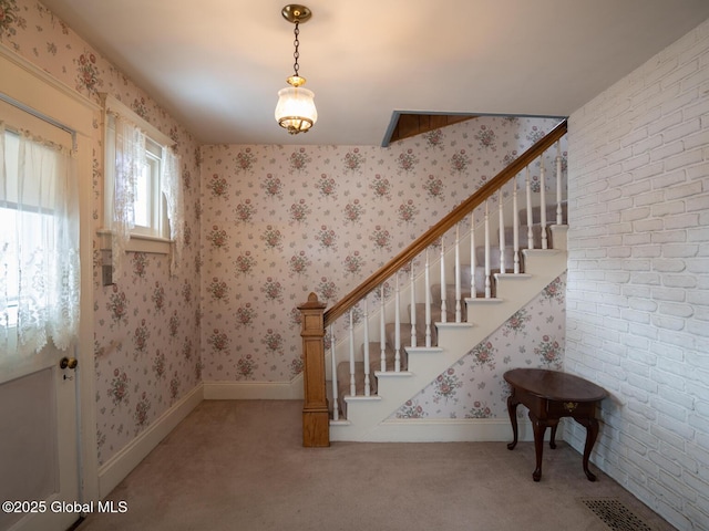16 Oakwood Blvd, Hudson, NY 12534 - stairs with carpet and baseboards