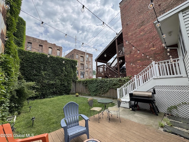 100 3rd St, Troy, NY 12180 - deck with area for grilling