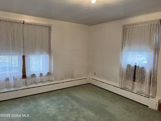 22 Williams St, Whitehall Village, NY 12887 - carpeted empty room featuring a baseboard heating unit