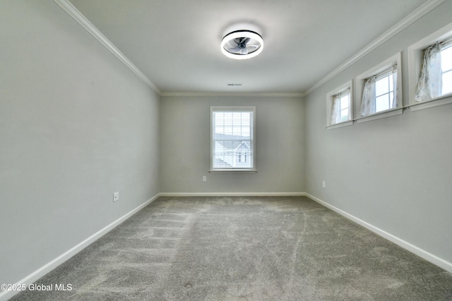 1003 Grayson Pl, Schenectady, NY 12302 - carpeted empty room featuring plenty of natural light and ornamental molding