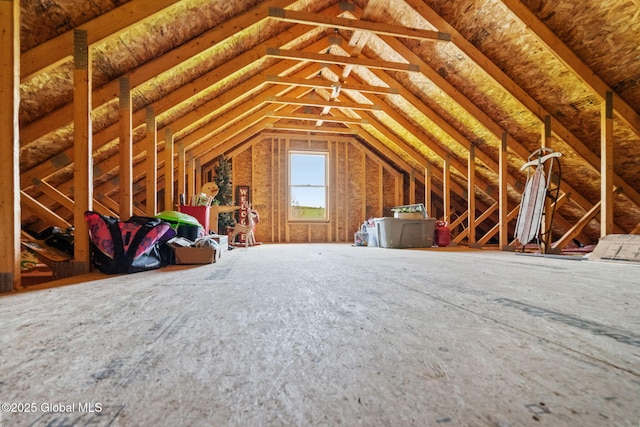 view of attic