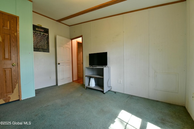 interior space with carpet flooring