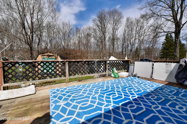 view of patio / terrace featuring a deck
