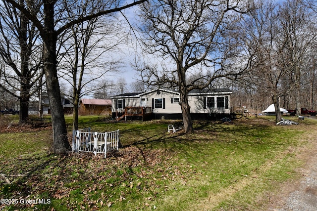 exterior space featuring a deck