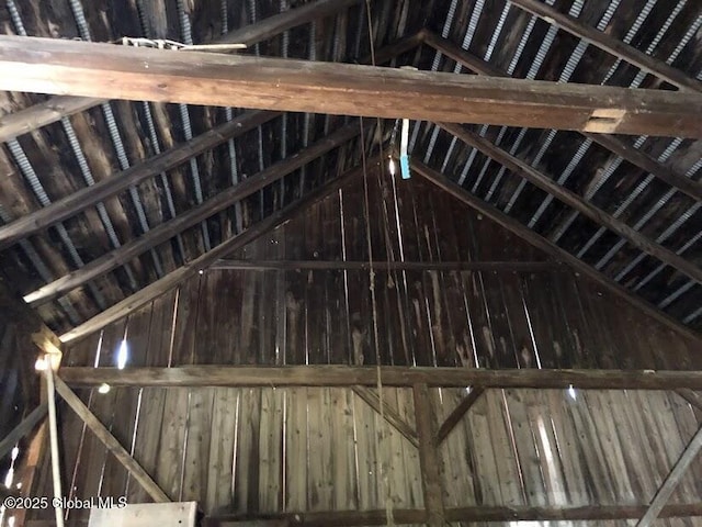 view of attic