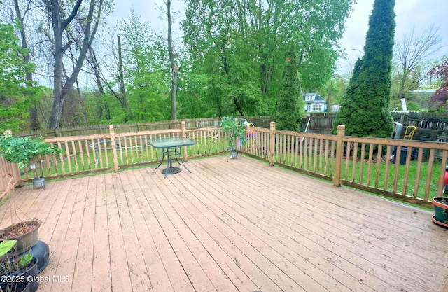 19 Bohl Ave, Albany, NY 12209 - wooden deck featuring a fenced backyard