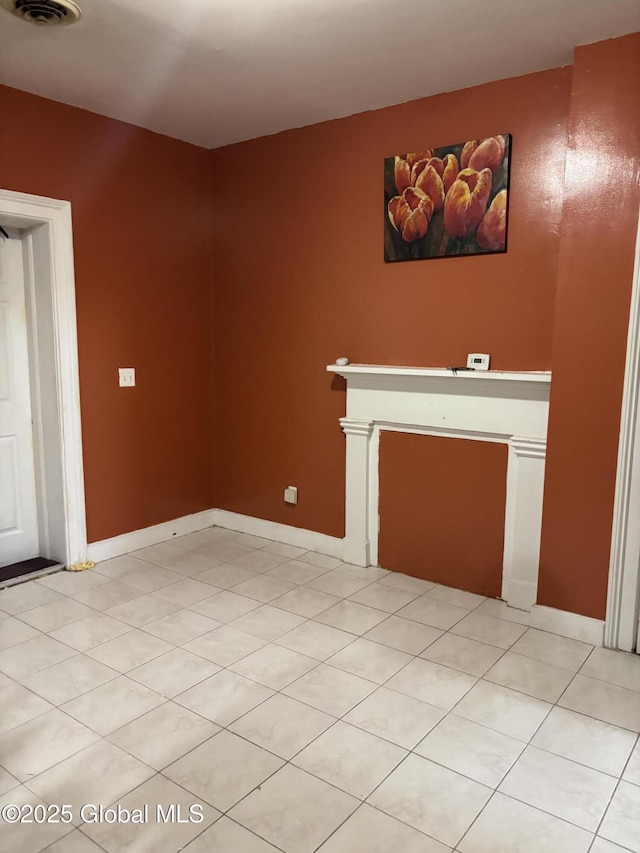 3 Osborne St, Albany, NY 12202 - unfurnished living room featuring light tile patterned flooring, visible vents, and baseboards