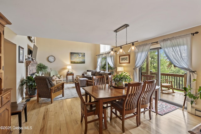 66 Schaeffer Rd, Berlin, NY 12138 - dining space with light wood-style flooring