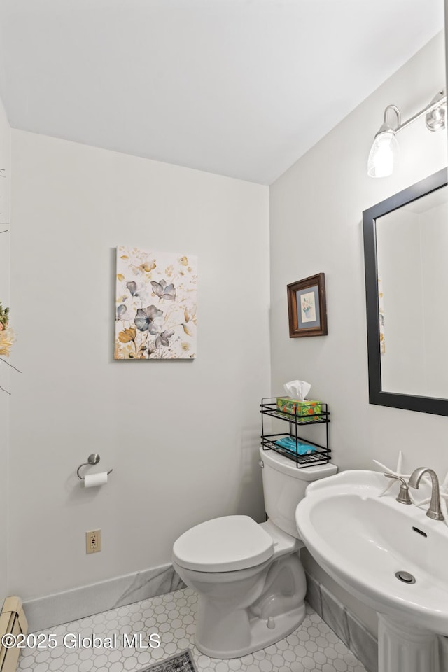 66 Schaeffer Rd, Berlin, NY 12138 - half bathroom featuring tile patterned flooring and a baseboard radiator