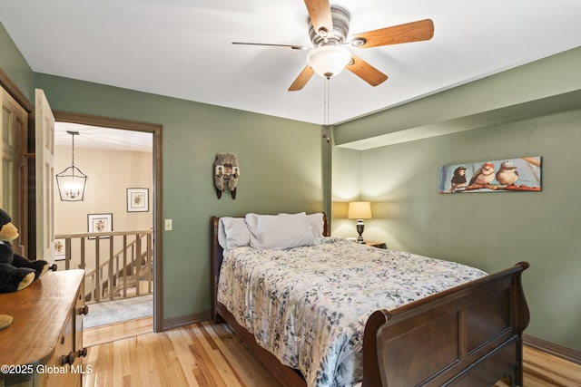 66 Schaeffer Rd, Berlin, NY 12138 - bedroom featuring light wood-style floors and a ceiling fan