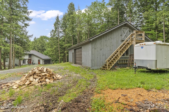 66 Schaeffer Rd, Berlin, NY 12138 - view of outbuilding featuring stairs