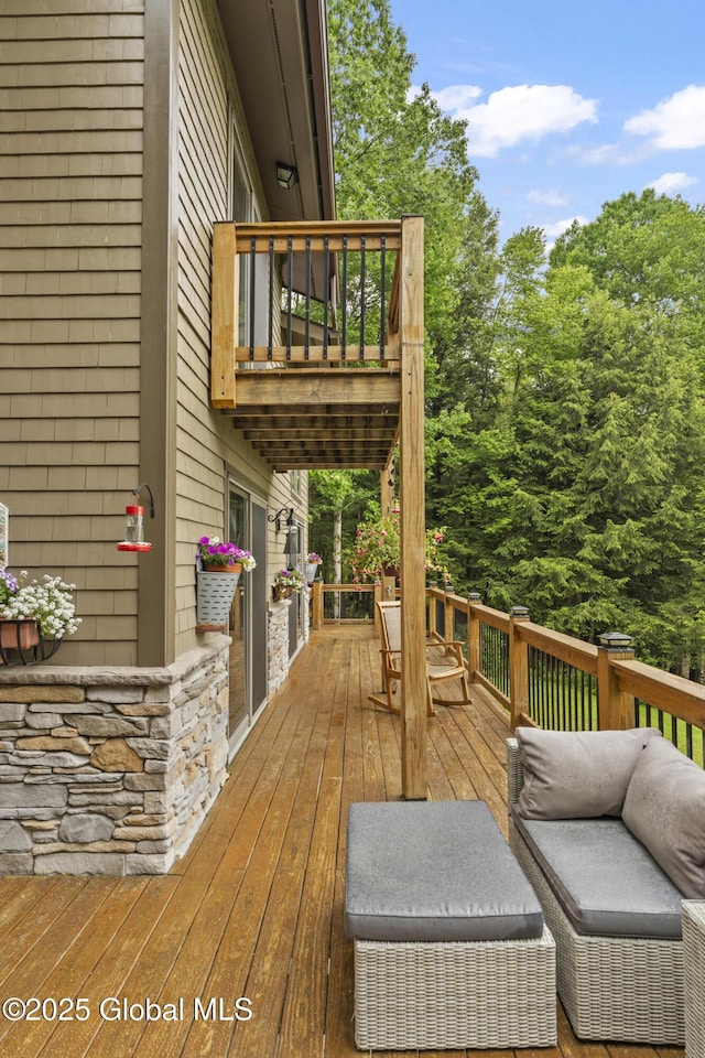 66 Schaeffer Rd, Berlin, NY 12138 - view of wooden deck