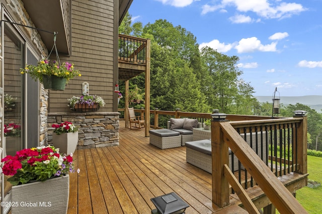 66 Schaeffer Rd, Berlin, NY 12138 - wooden terrace featuring outdoor lounge area