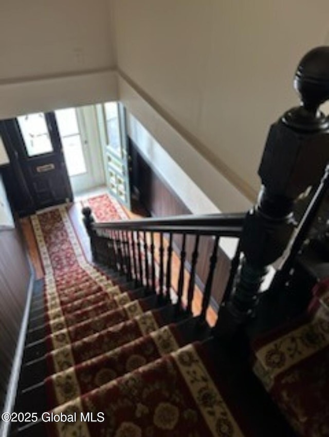 view of staircase