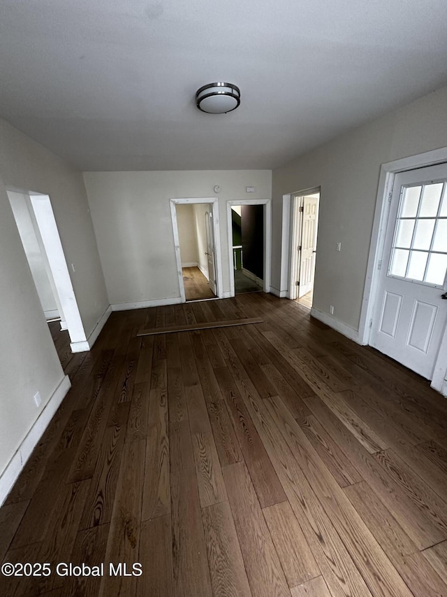 44 Storrie St, Amsterdam, NY 12010 - empty room featuring wood finished floors and baseboards