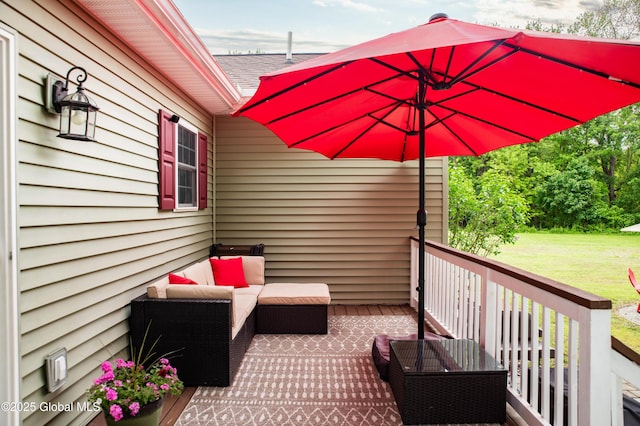 9 Barton Ave, Fort Edward, NY 12828 - view of patio with an outdoor hangout area