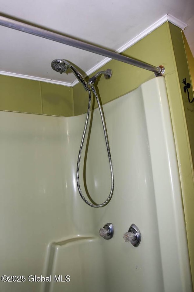 details with a shower