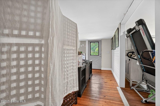 458 Central Ave, Niskayuna, NY 12304 - kitchen featuring wood-type flooring and baseboards