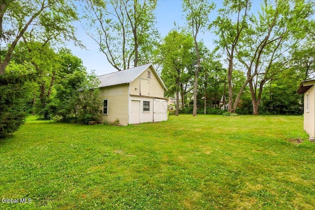 104 Euclid Ave, Altamont, NY 12009 - view of green lawn featuring an outdoor structure