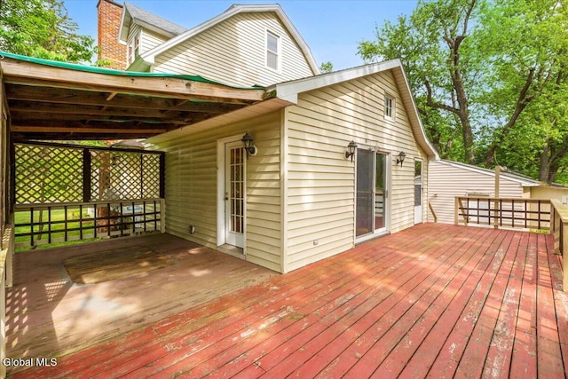 104 Euclid Ave, Altamont, NY 12009 - view of wooden deck
