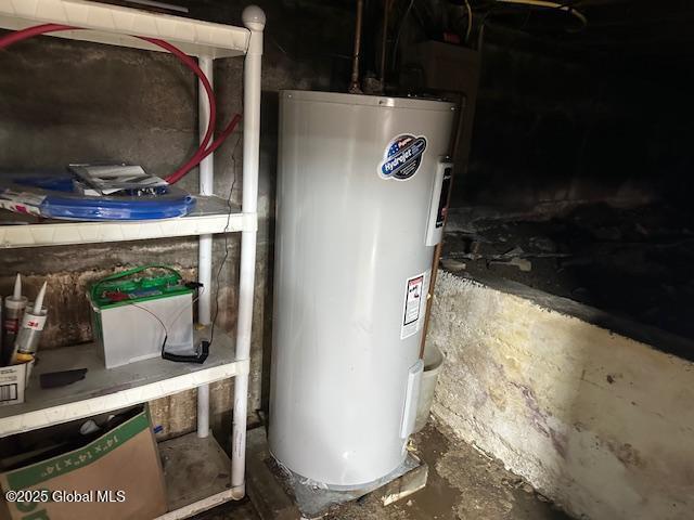 2543 Moriah Rd, Moriah, NY 12960 - utility room featuring water heater