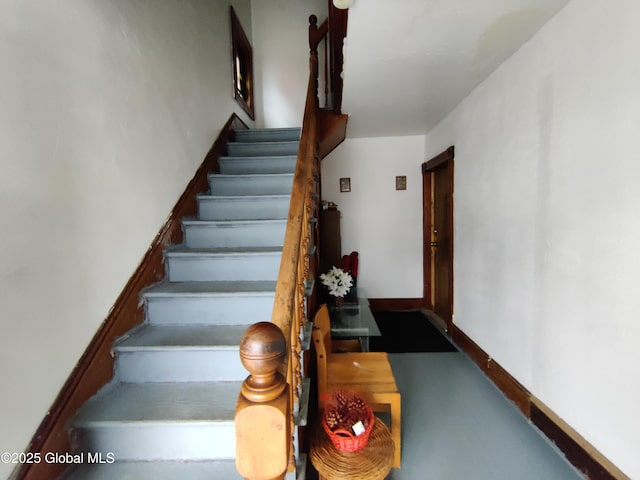 view of stairway