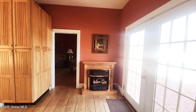 interior space with light wood-style floors
