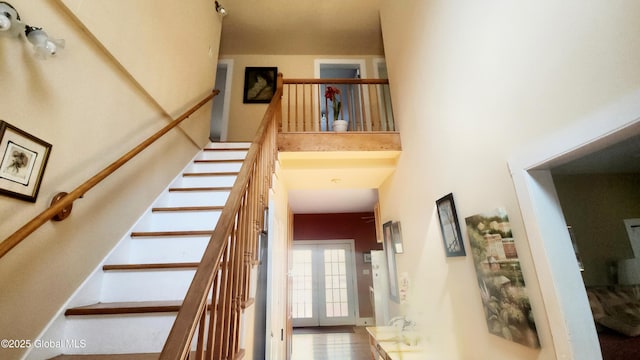 view of stairway