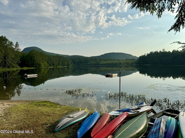 16 Pumphouse Rd, Lake Luzerne, NY 12846 - water view featuring a mountain view and a view of trees