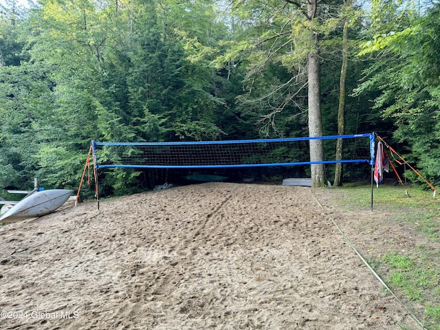 16 Pumphouse Rd, Lake Luzerne, NY 12846 - view of property's community with a wooded view and volleyball court